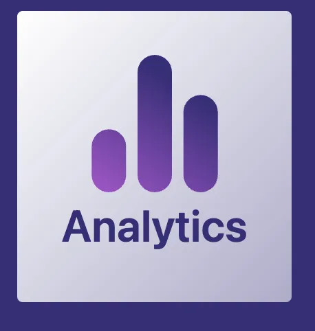 Analytics button