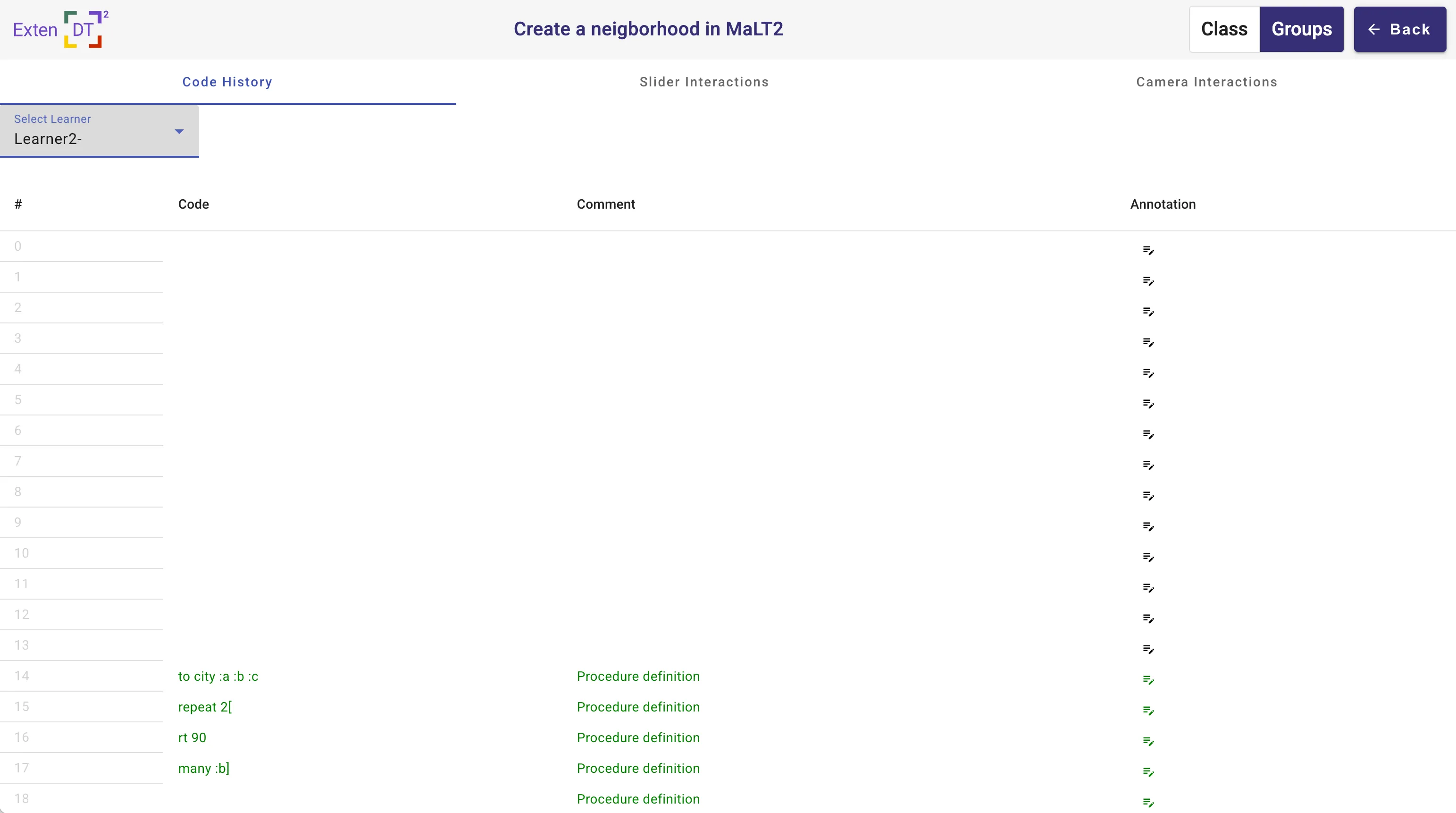 Malt2 code history