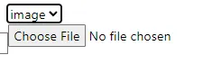 Choose button for the Image object type